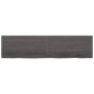 Tischplatte Dunkelgrau 200x50x4 cm Massivholz Eiche Behandelt Tischplatte Dunkelgrau 200x50x4 cm Massivholz Eiche Behandelt