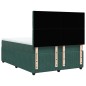vidaXL Boxspringbett mit Matratze Dunkelgrün 160x200 cm Samt vidaXL Boxspringbett mit Matratze Dunkelgrün 160x200 cm Samt