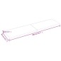 Tischplatte Dunkelgrau 200x50x4 cm Massivholz Eiche Behandelt Tischplatte Dunkelgrau 200x50x4 cm Massivholz Eiche Behandelt