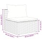 vidaXL 6-tlg. Garten-Lounge-Set mit Kissen Grau Poly Rattan vidaXL 6-tlg. Garten-Lounge-Set mit Kissen Grau Poly Rattan