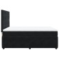 vidaXL Boxspringbett mit Matratze Schwarz 140x190 cm Samt vidaXL Boxspringbett mit Matratze Schwarz 140x190 cm Samt