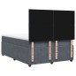 vidaXL Boxspringbett mit Matratze Dunkelgrau 160x200 cm Samt vidaXL Boxspringbett mit Matratze Dunkelgrau 160x200 cm Samt