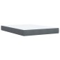 vidaXL Boxspringbett mit Matratze Dunkelgrau 160x200 cm Samt vidaXL Boxspringbett mit Matratze Dunkelgrau 160x200 cm Samt