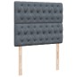 vidaXL Boxspringbett mit Matratze Dunkelgrau 120x200 cm Samt vidaXL Boxspringbett mit Matratze Dunkelgrau 120x200 cm Samt