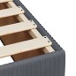 vidaXL Boxspringbett mit Matratze Dunkelgrau 120x200 cm Samt vidaXL Boxspringbett mit Matratze Dunkelgrau 120x200 cm Samt