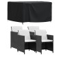 Gartenmöbel-Abdeckung Schwarz 113x113x73 cm Wasserdicht 420D Gartenmöbel-Abdeckung Schwarz 113x113x73 cm Wasserdicht 420D