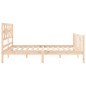 Massivholzbett mit Kopfteil 160x200 cm Massivholzbett mit Kopfteil 160x200 cm