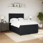 vidaXL Boxspringbett mit Matratze Schwarz 140x190 cm Samt vidaXL Boxspringbett mit Matratze Schwarz 140x190 cm Samt