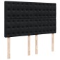 vidaXL Boxspringbett mit Matratze Schwarz 140x190 cm Samt vidaXL Boxspringbett mit Matratze Schwarz 140x190 cm Samt