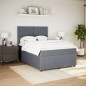 vidaXL Boxspringbett mit Matratze Dunkelgrau 140x190 cm Samt vidaXL Boxspringbett mit Matratze Dunkelgrau 140x190 cm Samt