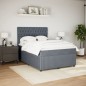 vidaXL Boxspringbett mit Matratze Dunkelgrau 140x190 cm Samt vidaXL Boxspringbett mit Matratze Dunkelgrau 140x190 cm Samt