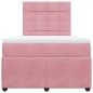 vidaXL Boxspringbett mit Matratze Rosa 120x200 cm Samt vidaXL Boxspringbett mit Matratze Rosa 120x200 cm Samt