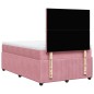 vidaXL Boxspringbett mit Matratze Rosa 120x200 cm Samt vidaXL Boxspringbett mit Matratze Rosa 120x200 cm Samt