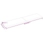 vidaXL Tischplatte Dunkelbraun 220x50x(2-6)cm Massivholz Eiche vidaXL Tischplatte Dunkelbraun 220x50x(2-6)cm Massivholz Eiche