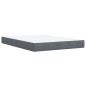 vidaXL Boxspringbett mit Matratze Dunkelgrau 160x200 cm Samt vidaXL Boxspringbett mit Matratze Dunkelgrau 160x200 cm Samt
