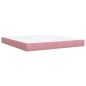 vidaXL Boxspringbett mit Matratze Rosa 180x200 cm Samt vidaXL Boxspringbett mit Matratze Rosa 180x200 cm Samt
