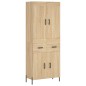 Highboard Sonoma-Eiche 69,5x34x180 cm Holzwerkstoff Highboard Sonoma-Eiche 69,5x34x180 cm Holzwerkstoff