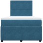 vidaXL Boxspringbett mit Matratze Dunkelblau 120x200 cm Samt vidaXL Boxspringbett mit Matratze Dunkelblau 120x200 cm Samt