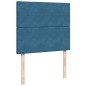 vidaXL Boxspringbett mit Matratze Dunkelblau 120x200 cm Samt vidaXL Boxspringbett mit Matratze Dunkelblau 120x200 cm Samt