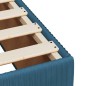 vidaXL Boxspringbett mit Matratze Dunkelblau 120x200 cm Samt vidaXL Boxspringbett mit Matratze Dunkelblau 120x200 cm Samt