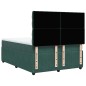 vidaXL Boxspringbett mit Matratze Dunkelgrün 140x190 cm Samt vidaXL Boxspringbett mit Matratze Dunkelgrün 140x190 cm Samt