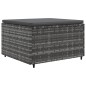 vidaXL 5-tlg. Garten-Lounge-Set mit Kissen Grau Poly Rattan vidaXL 5-tlg. Garten-Lounge-Set mit Kissen Grau Poly Rattan