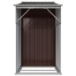 Gerätehaus Braun 277x93x179 cm Verzinkter Stahl Gerätehaus Braun 277x93x179 cm Verzinkter Stahl