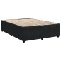 vidaXL Boxspringbett mit Matratze Schwarz 140x200 cm Samt vidaXL Boxspringbett mit Matratze Schwarz 140x200 cm Samt
