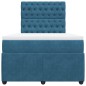 vidaXL Boxspringbett mit Matratze Dunkelblau 120x200 cm Samt vidaXL Boxspringbett mit Matratze Dunkelblau 120x200 cm Samt
