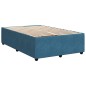vidaXL Boxspringbett mit Matratze Dunkelblau 120x200 cm Samt vidaXL Boxspringbett mit Matratze Dunkelblau 120x200 cm Samt