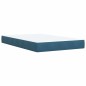 vidaXL Boxspringbett mit Matratze Dunkelblau 120x200 cm Samt vidaXL Boxspringbett mit Matratze Dunkelblau 120x200 cm Samt