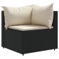 vidaXL 7-tlg. Garten-Lounge-Set mit Kissen Schwarz Poly Rattan vidaXL 7-tlg. Garten-Lounge-Set mit Kissen Schwarz Poly Rattan