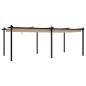vidaXL Gartenpavillon mit Ausziehbarem Dach Taupe 3x6 m Aluminium vidaXL Gartenpavillon mit Ausziehbarem Dach Taupe 3x6 m Aluminium