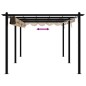 vidaXL Gartenpavillon mit Ausziehbarem Dach Taupe 3x6 m Aluminium vidaXL Gartenpavillon mit Ausziehbarem Dach Taupe 3x6 m Aluminium