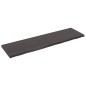 Tischplatte Dunkelgrau 220x60x6 cm Massivholz Eiche Behandelt Tischplatte Dunkelgrau 220x60x6 cm Massivholz Eiche Behandelt