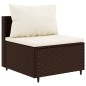 vidaXL 9-tlg. Garten-Lounge-Set mit Kissen Braun Poly Rattan vidaXL 9-tlg. Garten-Lounge-Set mit Kissen Braun Poly Rattan