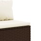 vidaXL 9-tlg. Garten-Lounge-Set mit Kissen Braun Poly Rattan vidaXL 9-tlg. Garten-Lounge-Set mit Kissen Braun Poly Rattan