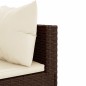 vidaXL 9-tlg. Garten-Lounge-Set mit Kissen Braun Poly Rattan vidaXL 9-tlg. Garten-Lounge-Set mit Kissen Braun Poly Rattan