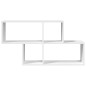 vidaXL Wandregal Weiß 100x20x53 cm Holzwerkstoff vidaXL Wandregal Weiß 100x20x53 cm Holzwerkstoff