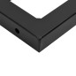 vidaXL Waschtisch-Halterungen 2 Stk. Schwarz Rechteckig Stahl vidaXL Waschtisch-Halterungen 2 Stk. Schwarz Rechteckig Stahl