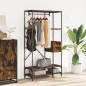 vidaXL Kleiderständer mit Ablagen Räuchereiche Holzwerkstoff vidaXL Kleiderständer mit Ablagen Räuchereiche Holzwerkstoff