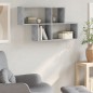 vidaXL Wandregal Betongrau 100x20x53 cm Holzwerkstoff vidaXL Wandregal Betongrau 100x20x53 cm Holzwerkstoff