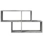 vidaXL Wandregal Betongrau 100x20x53 cm Holzwerkstoff vidaXL Wandregal Betongrau 100x20x53 cm Holzwerkstoff