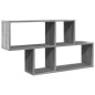 vidaXL Wandregal Grau Sonoma 100x20x53 cm Holzwerkstoff vidaXL Wandregal Grau Sonoma 100x20x53 cm Holzwerkstoff
