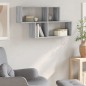 vidaXL Wandregal Grau Sonoma 100x20x53 cm Holzwerkstoff vidaXL Wandregal Grau Sonoma 100x20x53 cm Holzwerkstoff