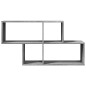 vidaXL Wandregal Grau Sonoma 100x20x53 cm Holzwerkstoff vidaXL Wandregal Grau Sonoma 100x20x53 cm Holzwerkstoff