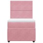 vidaXL Boxspringbett mit Matratze Rosa 80x200 cm Samt vidaXL Boxspringbett mit Matratze Rosa 80x200 cm Samt