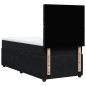 vidaXL Boxspringbett mit Matratze Schwarz 80x200 cm Samt vidaXL Boxspringbett mit Matratze Schwarz 80x200 cm Samt