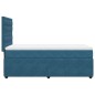 vidaXL Boxspringbett mit Matratze Dunkelblau 80x200 cm Samt vidaXL Boxspringbett mit Matratze Dunkelblau 80x200 cm Samt