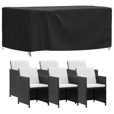 vidaXL Gartenmöbel-Abdeckung Schwarz 172x113x73 cm Wasserdicht 420D